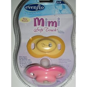 Evenflo Mimi Soft Touch Pacifiers - Blue/Yellow