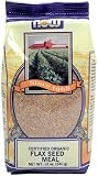 NOW Foods Organic Flax Seed Meal,  12 Ounce Bags (Pack of 6)