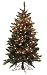 4.5' Pre-Lit Frosted Edina Slim Artificial Christmas Tree - Clear Lights