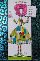 Foil Purse Writing Pad "I Miss My Brain"