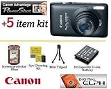 Canon PowerShot SD1400 IS SD1400IS Digital ELPH Camera (Black) 14.1MP With  ....