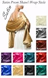 Black Butterfly Wedding Bride Bridesmaids Prom Dress Satin Sash Shawl Stole Wrap