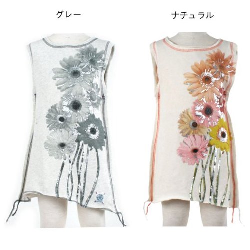 Natural Boo（ナチュラルブー） ノースリーブワンピース（お花） NB-2023203