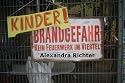 Kinder - Brandgefahr!