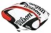 Wilson [K] Pro Tour White Orange 6 Pack Tennis Bag