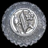 Antique Silver Button Ring