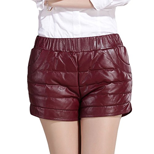 ダウンパンツ ショート丈 レディース ボトムス 防寒パンツ 暖パン 保温性抜群 暖かい 脚長効果 美脚効果 M/L/XL/XXL/XXXL ブラック/ワイン/ブルー