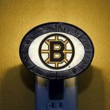 Boston Bruins Art Glass Night Light