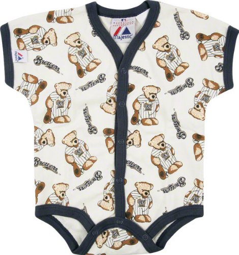 Milwaukee Brewers Baby All-Over Print French Creeper