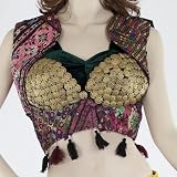 Tribal Vest with Multi Colors, Embroidery, Beads and Fringe