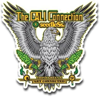 Seedless Sticker, Cali Hawk, 5" x 5"