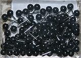 1/8 Inch Map Tacks - Black