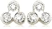 Jewelry : 14k Rose, Yellow, or White Gold Milgrain 3-Stone Diamond Bezel Set Stud Earrings (.18 cttw, J Color, I2 Clarity)
