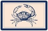 Bungalow Flooring 2 by 3-Feet Surfaces Floor Mat, Nautical Crab Design