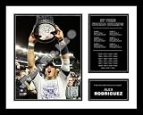 Alex Rodriguez New York Yankees MLB Framed Photograph 2009 World Series Trophy Milestone