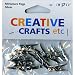 Tiny Baby Clothes Impex Miniature Plastic Clothes Pegs - Silver, 25mm, pk of 15