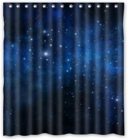 Dream Starry Sky - Custom Fantasy Night Sky Wonderful Star Universe Shower Curtain(New Waterproof Polyester Fabric)(66"x72") - Fantastic Bathroom Exclusive F015
