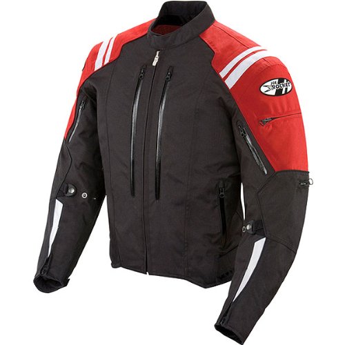 Joe Rocket Atomic 4.0 Men's Textile On-Road Motorcycle Jacket - Black/Red / Large On Sale