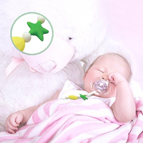 Teeny Teeth Silicone Pacifier Clip Mint