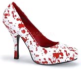 FUNTASMA Pleaser Bloody-12 Womens Halloween Costume Heels Pumps Shoes Size 9