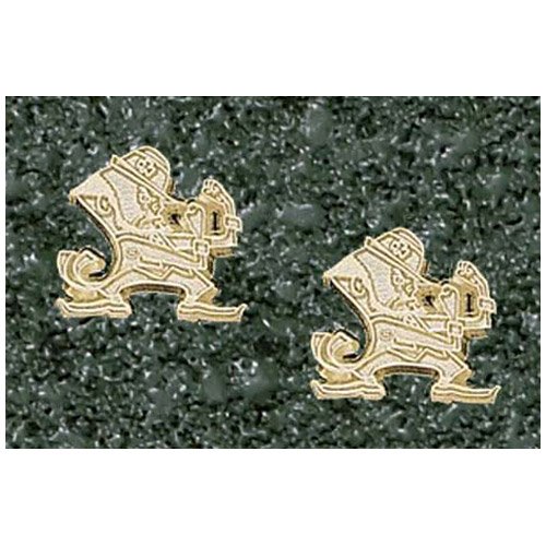 Anderson Jewelry Notre Dame Fighting Irish 1/2 10K Gold Post Earrings
