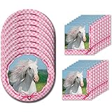 Heart My Horse Dessert Napkins & Plates Party Kit for 8