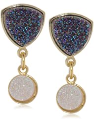 Dara Ettinger Triangle, Circle Drop Earrings