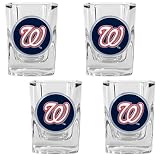 Washington Nationals MLB 4pc Square Shot Glass Set