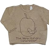 2016年 秋冬 はらぺこあおむし リンゴ刺しゅう アクリルセーター THE WORLD OF ERIC CARLE ベージュ◇80cm