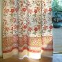 Tropical Garden ~ Country Cottage Colorful Tab Top Curtain Panel 63x46