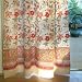 Tropical Garden ~ Country Cottage Colorful Tab Top Curtain Panel