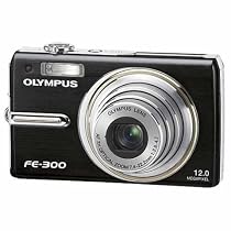 Olympus FE-300 Compact Digital Camera - Black (12MP, 3x Optical Zoom) 2.5" LCD