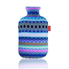 Fashy - W�rmflasche mit Bezug, bunt (rosa-lila)
