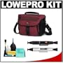 Lowepro Nova 180 AW Digital SLR Camera Shoulder Bag (Bordeaux Red) + Accessory Kit for Canon Rebel T3, T3i, T1i, T2i, EOS 60D, 5D, 7D, Nikon D3000, D3100, D5000, D5100, D7000, D300s, Olympus Evolt E-5, E-30, E-620 & Sony Alpha A560, A580, A33, A35, A55