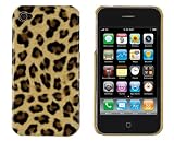 Hard Leopard Print Case for Apple iPhone 4, 4S (AT&T, Verizon, Sprint) - Brown