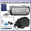 Canon VIXIA HF R10 Dual Flash Memory Camcorder with 20x Optical Zoom (Silver) + Video Shooters Pack 1