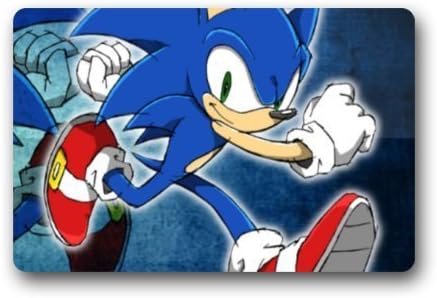 New Hot Wind Custom Machine-Washable Door Mat Sonic The Hedgehog Indoor/Outdoor Doormat 23.6 x 15.7 Inches