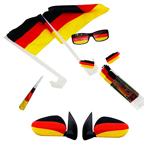 Piersando® Auto Fan Set Deutschland WM EM Fanartikel