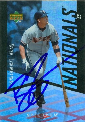 Ryan Zimmerman Autographed/Hand Signed MLB Baseball Card (Washington Nationals) 2007 Upper Deck Spec