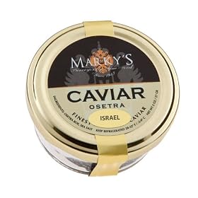 Marky's Farmed Tiberius Osetra Caviar, Transmontanus White Sturgeon from Israel - 2 oz
