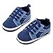 DZT1968® Unisex Baby Soft Sole Cloth Shoes Socks Prewalker For Spring Summer Fall (6~12 Months, Dark Blue)