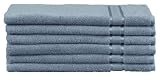 Encore 6-Piece Hand Towel Set, Bluestone