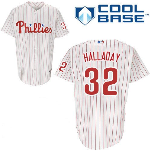 Philadelphia Phillies Authentic Roy Halladay Cool Base Home Jersey 40