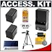 2 Replacement Canon BP-2L12 BP-2L13 BP-2L14 BP-2L5 Batteries and Mini Battery Charger + Accessory Kit for Canon DC310, DC320, DC330, Elura 40MC, Elura 50, Elura 60, Elura 65, Elura 70, Elura 80, Elura 85, Elura 90, Optura 30, Optura 40, Optura 400, Optura 50, Optura 500, Optura 60, VIXIA HG10, VIXIA HV20, VIXIA HV30, ZR100, ZR200, ZR300, ZR400, ZR500, ZR600, ZR700, ZR800, ZR830, ZR850, ZR900, ZR930 & ZR950 Camcorders