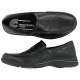  Men?s Rockport, Eberdon casual leather Slip-On - Black 