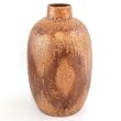 Handmade Antique Style Decorative Terra-cotta Bottle Vase In Bronzed Earth Tones