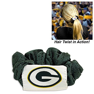 NFL Green Green Bay Packers Hair Scrunchie/Ponytail Holder