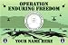 Air Force Enduring Freedom Large Vehicle Bumper Sticker