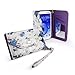 Tuff-Luv 'Secret Garden' Oil-Cloth purse for Samsung Galaxy S3 - White