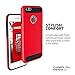 Caseguru Armor Guard Slim Fit Case for iPhone 6 / iPhone 6S (4.7 Inch) [Stand Feature] - Red